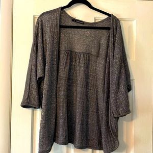 Silver, metallic cardigan
